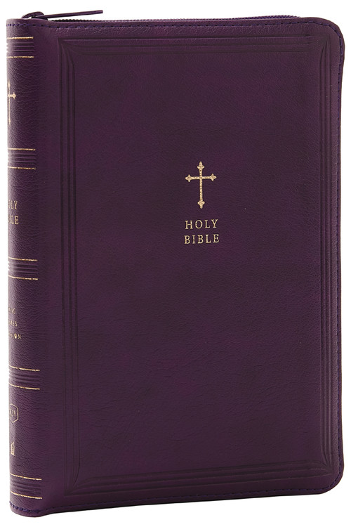 KJV Holy Bible: Compact with 43,000 Cross References, Purple Leathersoft Zipper Closure, Red Letter, Comfort Print: King James Version by Thomas Nelson, 9781400333493