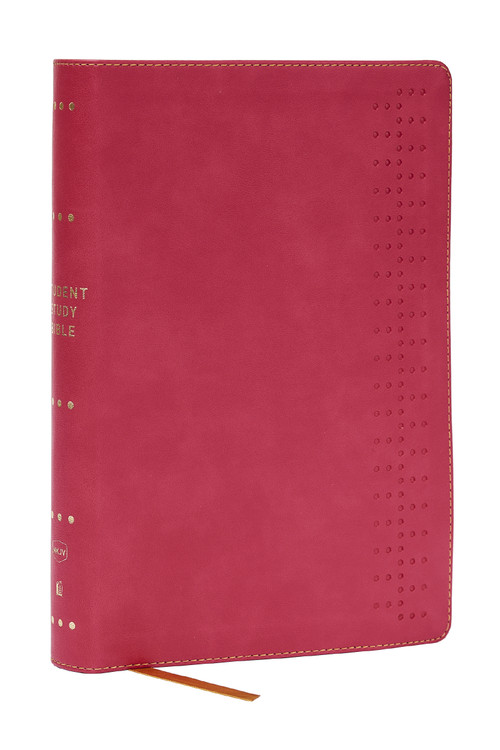 Student Study Bible: A Guide to Knowing and Living God's Word (NKJV, Pink Leathersoft, Red Letter, Comfort Print) by Thomas Nelson, 9781400340248