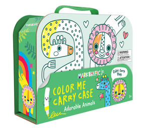 Markerific Jr: Adorable Animals (Color Me Carry Case with coloring book, stickers, markers and pencil case!) by Lake Press, 9780655246534