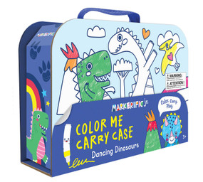 Markerific Jr.: Dancing Dinosaurs (Color Me Carry Case with coloring book, stickers, markers and pencil case!) by Lake Press, 9780655246541