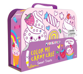 Markerific Jr.: Sweet Treats (Color Me Carry Case with coloring book, stickers, markers and pencil case!) by Lake Press, 9780655246558