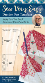 Sew Very Easy Dresden Fan Template (Simply Piece Your Fan & Background Using Precut Strips!) by Laura Coia, 9781644037812