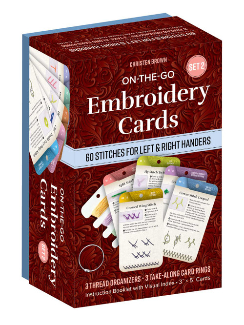 On-the-Go Embroidery Cards Set 2 by Christen Brown, 9781644037829