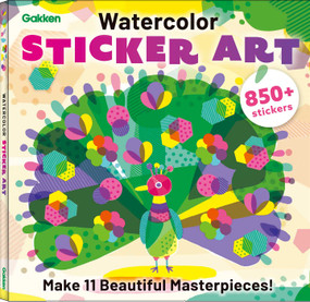 Watercolor Sticker Art by Gakken early childhood experts, 9784056212723