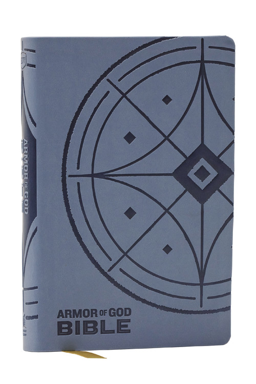 NKJV Armor of God Bible, Blue/Gray Leathersoft (Children's Bible, Red Letter, Comfort Print, Holy Bible): New King James Version by Thomas Nelson, 9781400336807