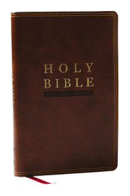 NKJV Super Giant Print New Testament, Brown Leathersoft, Red Letter, Comfort Print, 9781400353187