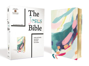 The Jesus Bible Artist Edition, NIV, Leathersoft, Multi-color/Teal, Comfort Print by Passion Publishing, Louie Giglio, Zondervan, 9780310454465