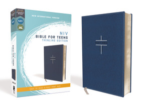 NIV, Bible for Teens, Thinline Edition, Leathersoft, Blue, Red Letter, Comfort Print by Zondervan, 9780310454953