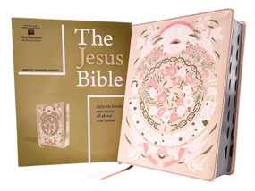 The Jesus Bible Artist Edition, ESV, (With Thumb Tabs to Help Locate the Books of the Bible), Leathersoft, Peach Floral, Thumb Indexed by Passion Publishing, Zondervan, 9780310460190