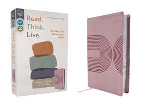 NIV, Read. Think. Live., Leathersoft, Pink, Comfort Print (365-Day NIV Devotional Bible - Discover Your Part in God's Plan) by Walk Thru the Bible, 9780310467663