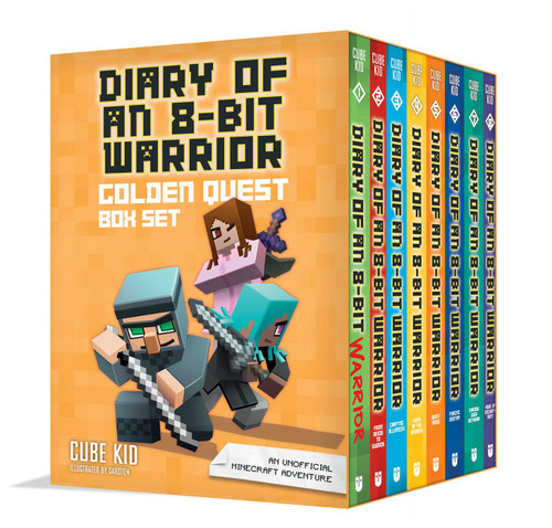 Diary of an 8-Bit Warrior Golden Quest Box Set by Cube Kid, 9798881607074