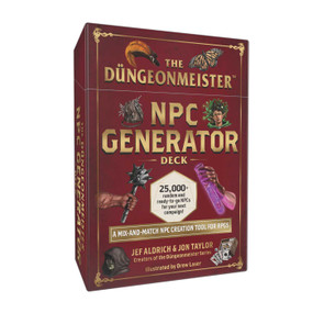 The Düngeonmeister NPC Generator Deck (A Mix-and-Match NPC Creation Tool for RPGs) by Jef Aldrich, Jon Taylor, Drew Laser, 9781507226100
