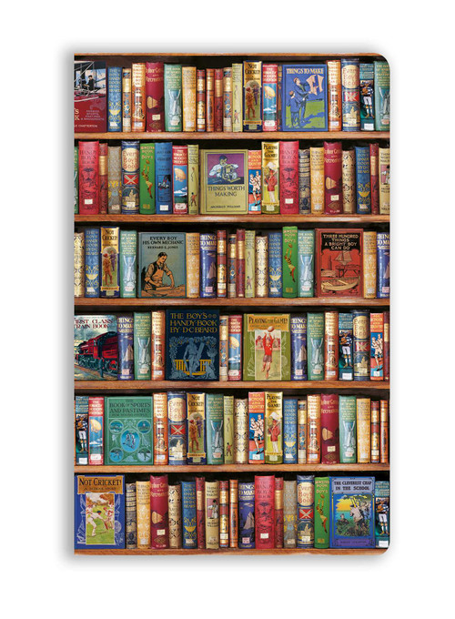 Bodleian Libraries: Hobbies & Pastimes Vintage Bookshelves (Soft Touch Journal) by Flame Tree Studio, 9781835629482