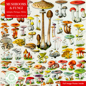 Adult Sustainable Jigsaw Puzzle Mushrooms & Fungi by Adolphe Philippe Millot (1000-pieces. Ethical, Sustainable, Earth-friendly) by Flame Tree Studio, 9781835629512