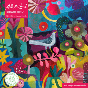 Adult Sustainable Jigsaw Puzzle Esté MacLeod: Bright Bird (1000-pieces. Ethical, Sustainable, Earth-friendly) by Flame Tree Studio, 9781835629529
