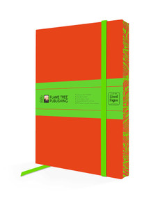 Orange & Lime Green Artisan Paperback Notebook by Flame Tree Studio, 9781835629550