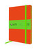 Orange & Lime Green Artisan Paperback Notebook by Flame Tree Studio, 9781835629550