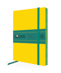 Yellow & Dark Teal Artisan Paperback Notebook by Flame Tree Studio, 9781835629567