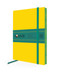 Yellow & Dark Teal Artisan Paperback Notebook by Flame Tree Studio, 9781835629567