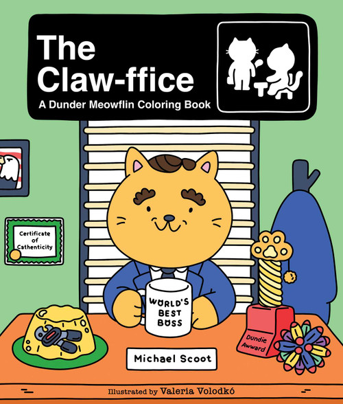 The Claw-ffice (A Dunder Meowflin Coloring Book) by Valeria Volodkó, 9781965636688