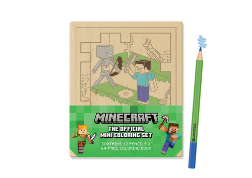 Minecraft: The Official Mini Coloring Set (Contains 64pp coloring book and 12 premium colored pencils) by Insight Editions, 9798337404448