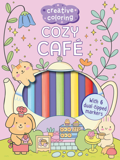Creative Coloring: Cozy Café Mini-Coloring Kit by Angelina De Sol, iSeek Ltd, 9798886744538