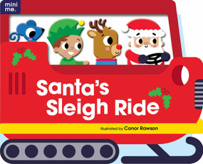 Santa's Sleigh Ride (Shaped Board Book) by Conor Rawson, 9780655245353