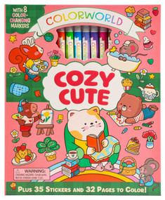 ColorWorld: Cozy Cute (With 8 Color-Changing Markers, Plus 35 Stickers and 32 Pages to Color!) by Editors of Silver Dolphin Books, Anna Guillet, 9781667212845