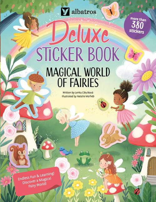 Deluxe Sticker Book: Magical World of Fairies by Lenka Cibulkova, Natalie Merheb, 9788000080574