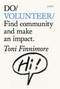 Do Volunteer (The future is local. And it starts with you.) by Toni Finnimore, 9781914168802