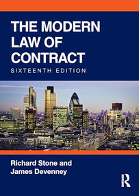 The Modern Law of Contract by Richard Stone, James Devenney, 9781041292685