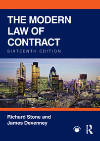 The Modern Law of Contract by Richard Stone, James Devenney, 9781041292685