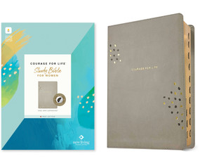 NLT Courage For Life Study Bible for Women, Filament Enabled (LeatherLike, Steel Gray, Indexed, Red Letter) by New Living Translation, Tyndale, Courage for Life, Ann White, 9798400513619