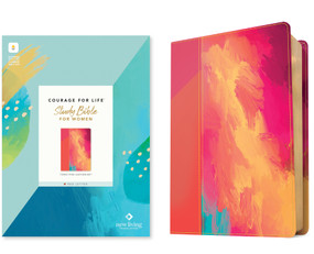 NLT Courage For Life Study Bible for Women, Filament Enabled (LeatherLike, Fierce Pink, Red Letter) by New Living Translation, Tyndale, Courage for Life, Ann White, 9798400522680