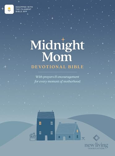 NLT Midnight Mom Devotional Bible (Softcover, Red Letter, Filament Enabled) (With Prayers and Encouragement for Every Moment of Motherhood) by New Living Translation, Tyndale, Becky Thompson, Susan K. Pitts, 9781496482815
