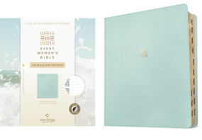 NLT Every Woman's Bible, Journaling Edition, Filament Enabled (LeatherLike, Seafoam Blue, Indexed, Red Letter) by New Living Translation, Tyndale, Naomi Cramer Overton, 9798400525612