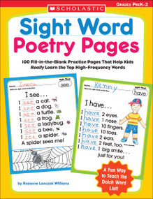 Sight Word Poetry Pages by Rozanne Lanczak Williams, 9780439554381