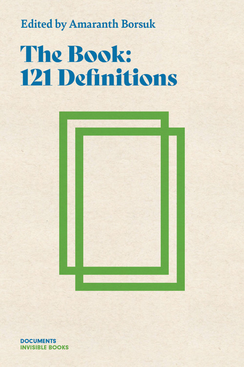 The Book (101 Definitions) by Amaranth Borsuk, 9781778430879
