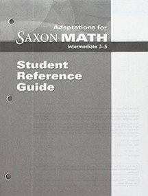 Adaptation Student Reference Guide by , 9781600323188