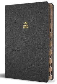 Biblia Reina Valera letra gigante, símil piel negro con índice / Spanish Bible Reina Valera Giant Print, Black Leathersoft with Index by Reina Valera 1909, 9798890985576