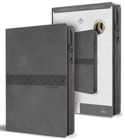 Biblia RVR 1960 Tamaño manual, letra gigante, piel gris con cremallera e índice / Spanish Bible RVR 1960 Giant Print, Gray Leathersoft with Zipper a.. by Reina Valera Revisada 1960, 9798890985682