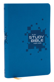 KJV Study Bible for Kids, Blue Leathersoft (The Premier Study Bible for Children (Ages 7-12)) by Thomas Nelson, 9781400353088