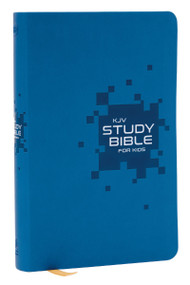 KJV Study Bible for Kids, Blue Leathersoft: The Premier Study Bible for Kids, Red Letter by Thomas Nelson, 9781400353088