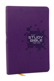 KJV Study Bible for Kids, Purple Leathersoft: The Premier Study Bible for Kids, Red Letter by Thomas Nelson, 9781400353095