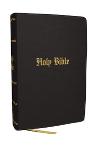 KJV Compact Large Print Bible, Black Leathersoft, Red Letter, Comfort Print, 9781400355587