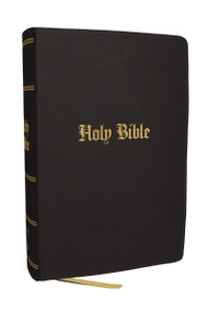 KJV Compact Large Print Bible, Black Leathersoft, Red Letter, Comfort Print by Thomas Nelson, 9781400355587