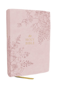 KJV Compact Large Print Bible, Pink Leathersoft, Red Letter, Comfort Print, 9781400355624