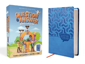 NIrV, Question and Answer Bible for Kids, Leathersoft, Blue, Comfort Print (Answers to 1,000 Questions Kids Ask About God, Faith, and the Bible) by Zondervan, 9780310466918