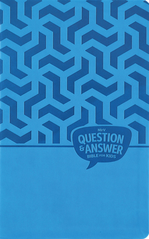 NIrV, Question and Answer Bible for Kids, Leathersoft, Blue, Comfort Print (Answers to 1,000 Questions Kids Ask About God, Faith, and the Bible) by Zondervan, 9780310466918