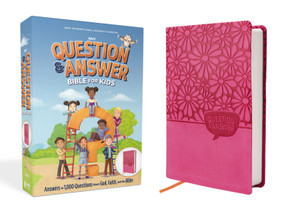 NIrV, Question and Answer Bible for Kids, Leathersoft, Pink, Comfort Print (Answers to 1,000 Questions Kids Ask About God, Faith, and the Bible) by Zondervan, 9780310466932